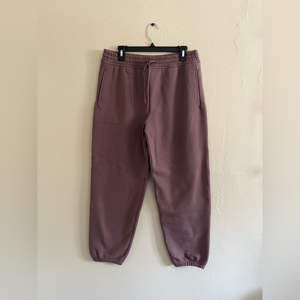 NWOT- Athleta Easy Fleece Mid Rise Joggers - Dusty Rose